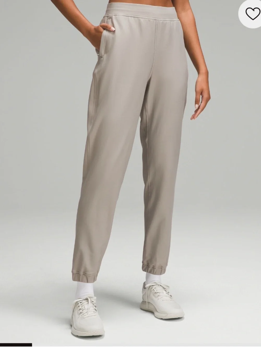 Adapted State High Rise Fleece Joggers -Riverstone - Picture 1 of 5